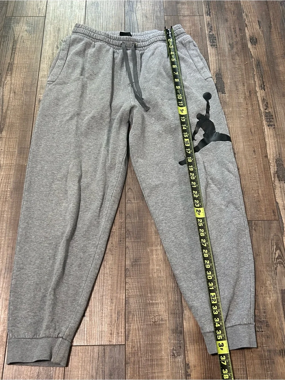 Nike Jordan Sweatpants Men's Medium Gray Jumpman Joggers Big Logo FLAWS